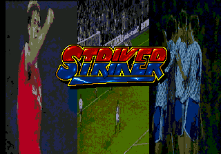 Striker title screen for Sega Mega Drive